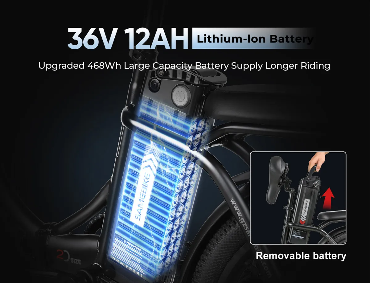 Batería extraíble de 36V 13Ah