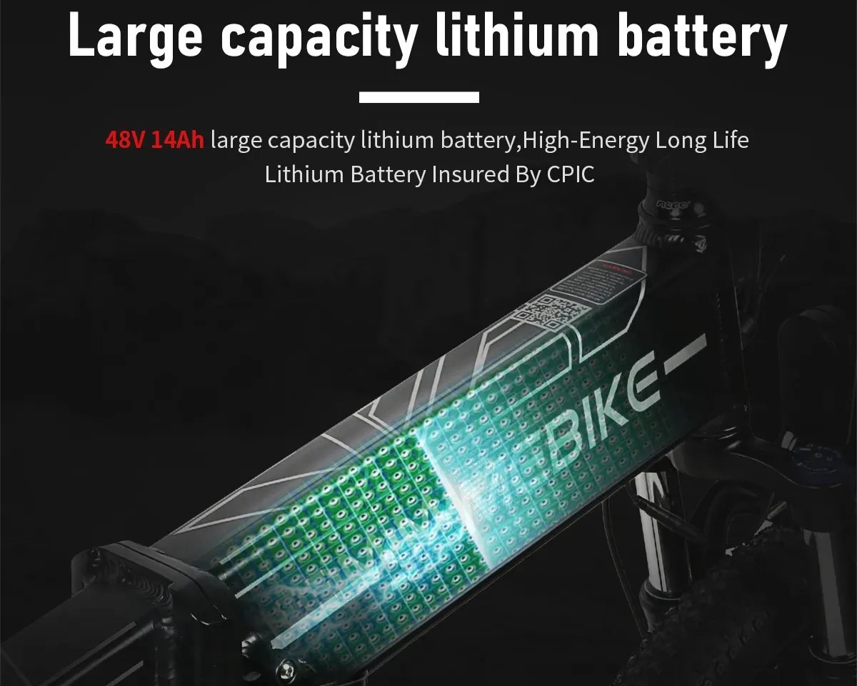 Batería extraíble de 48V 14Ah