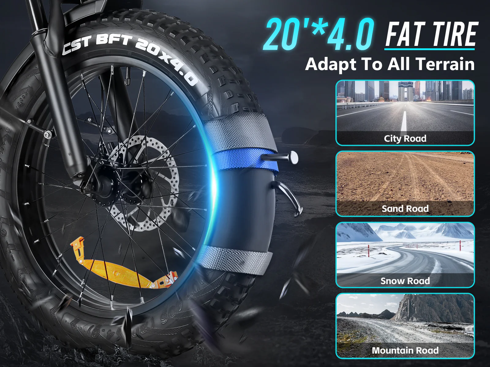 20x4.0 Fat Tires