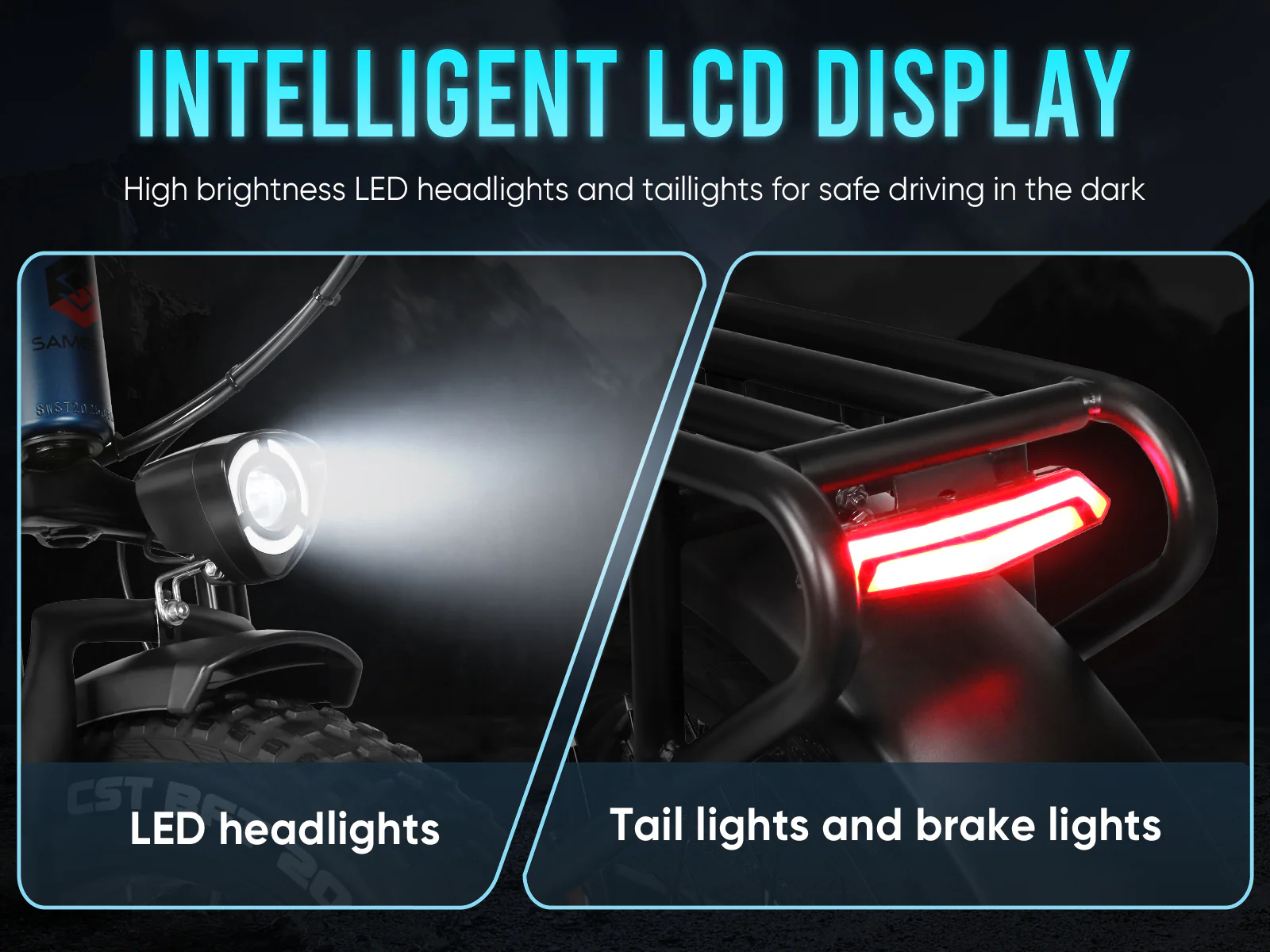 Brillante luz delantera LED