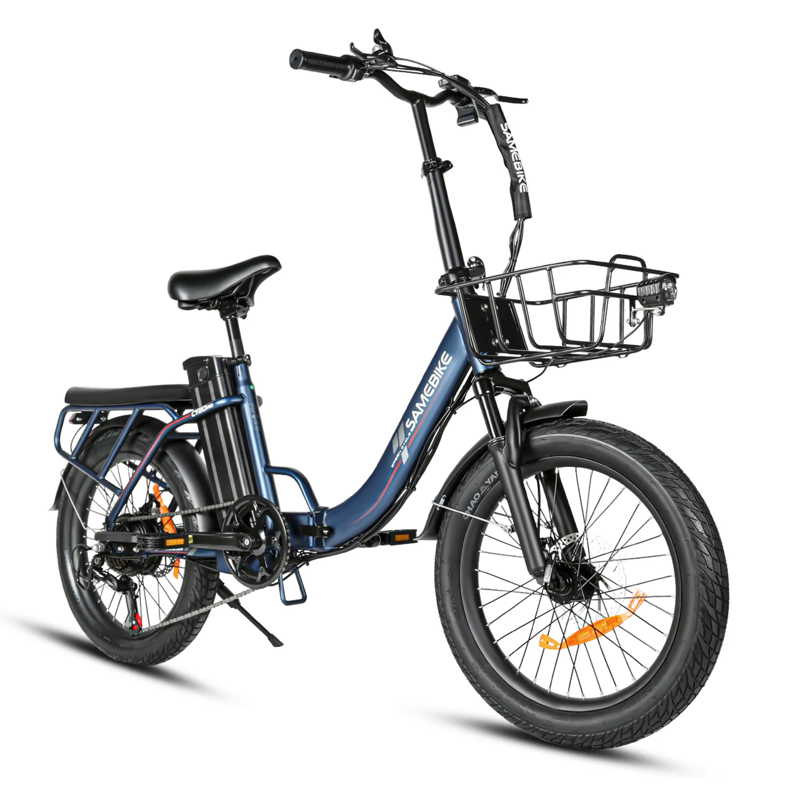 SAMEBIKE CY20 Pro-FT azul lago, vista trasera de tres cuartos