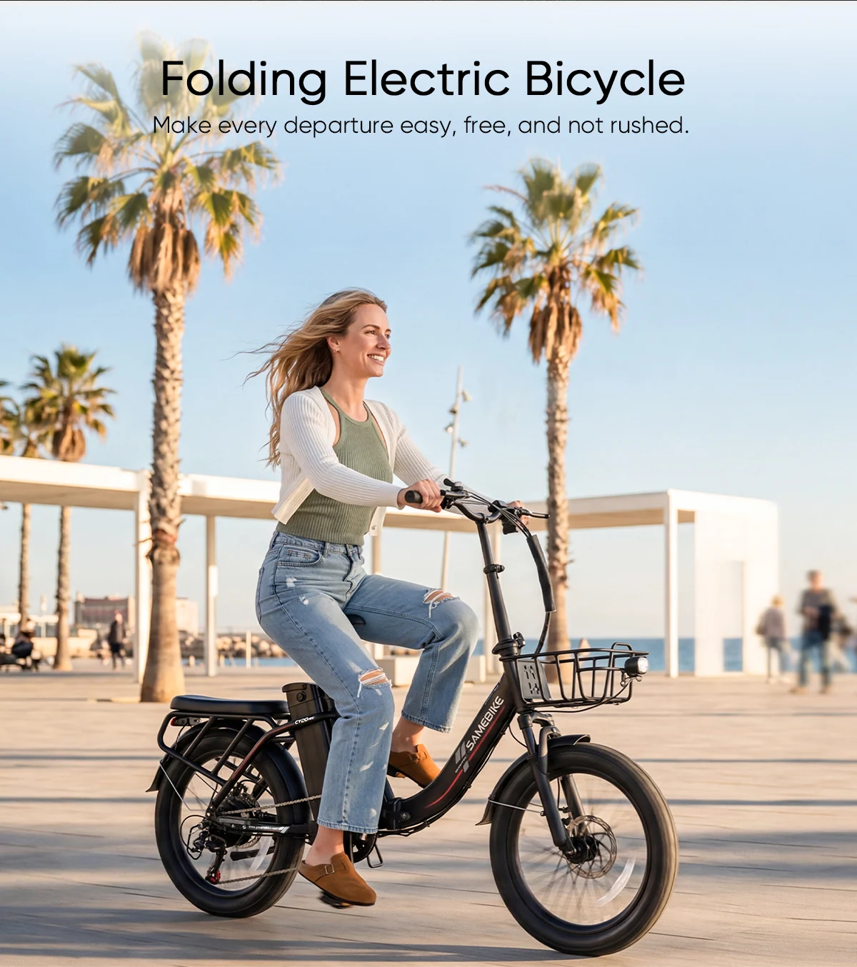 Diseño plegable de la SAMEBIKE CY20 Pro-FT