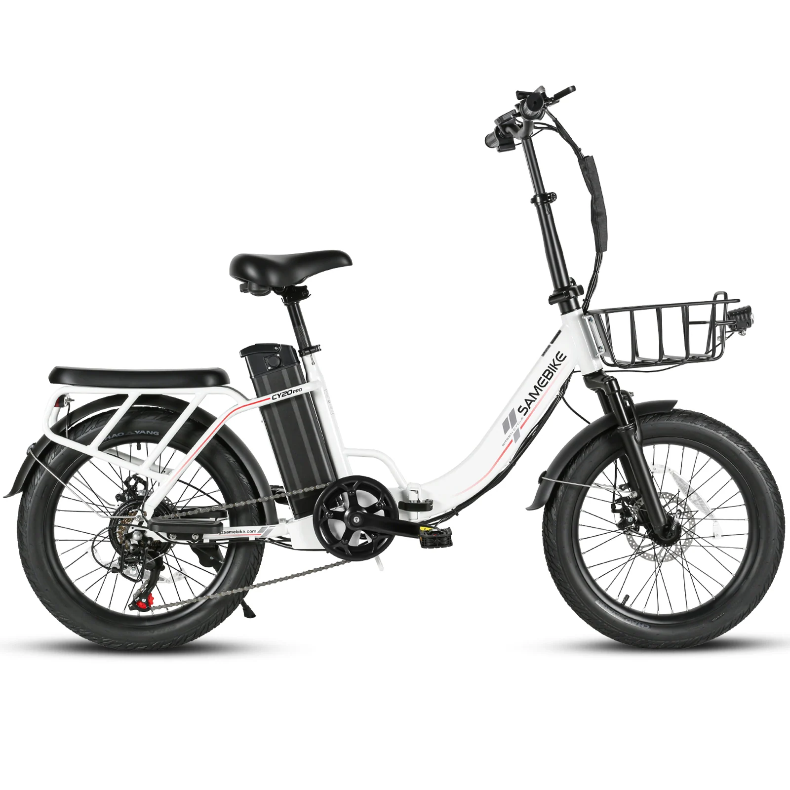 SAMEBIKE CY20 Pro-FT blanca, vista lateral derecha