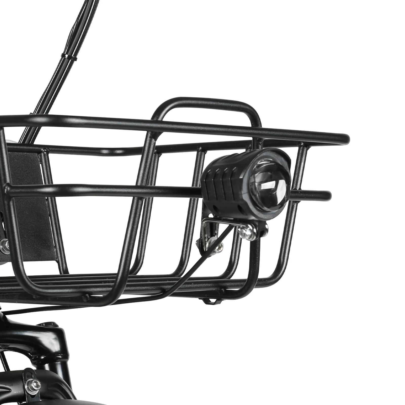 Faro delantero LED y cesta de la SAMEBIKE CY20 Pro-FT