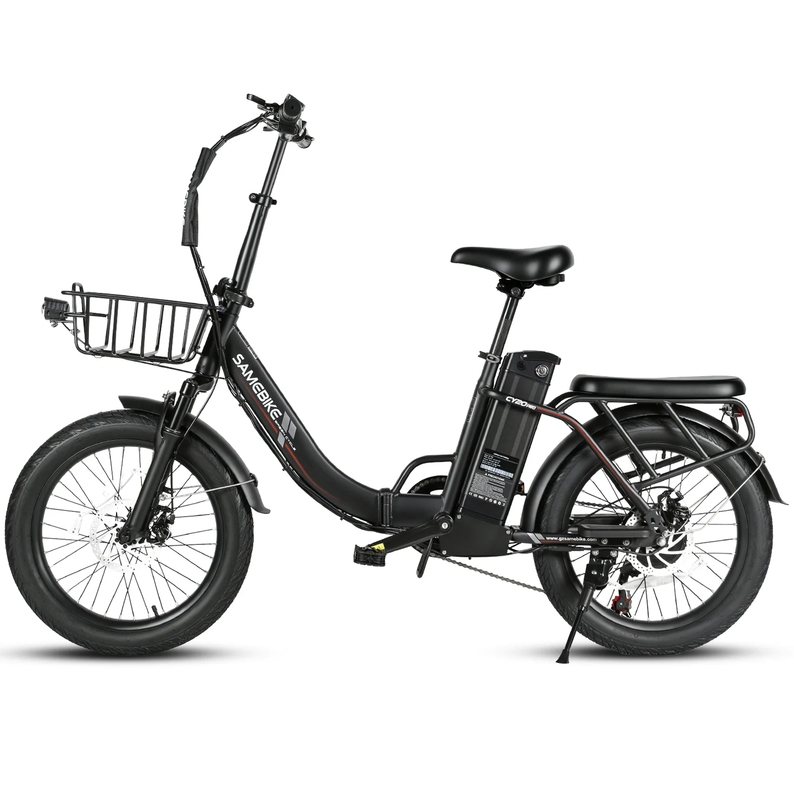 SAMEBIKE CY20 Pro-FT negra, vista lateral izquierda