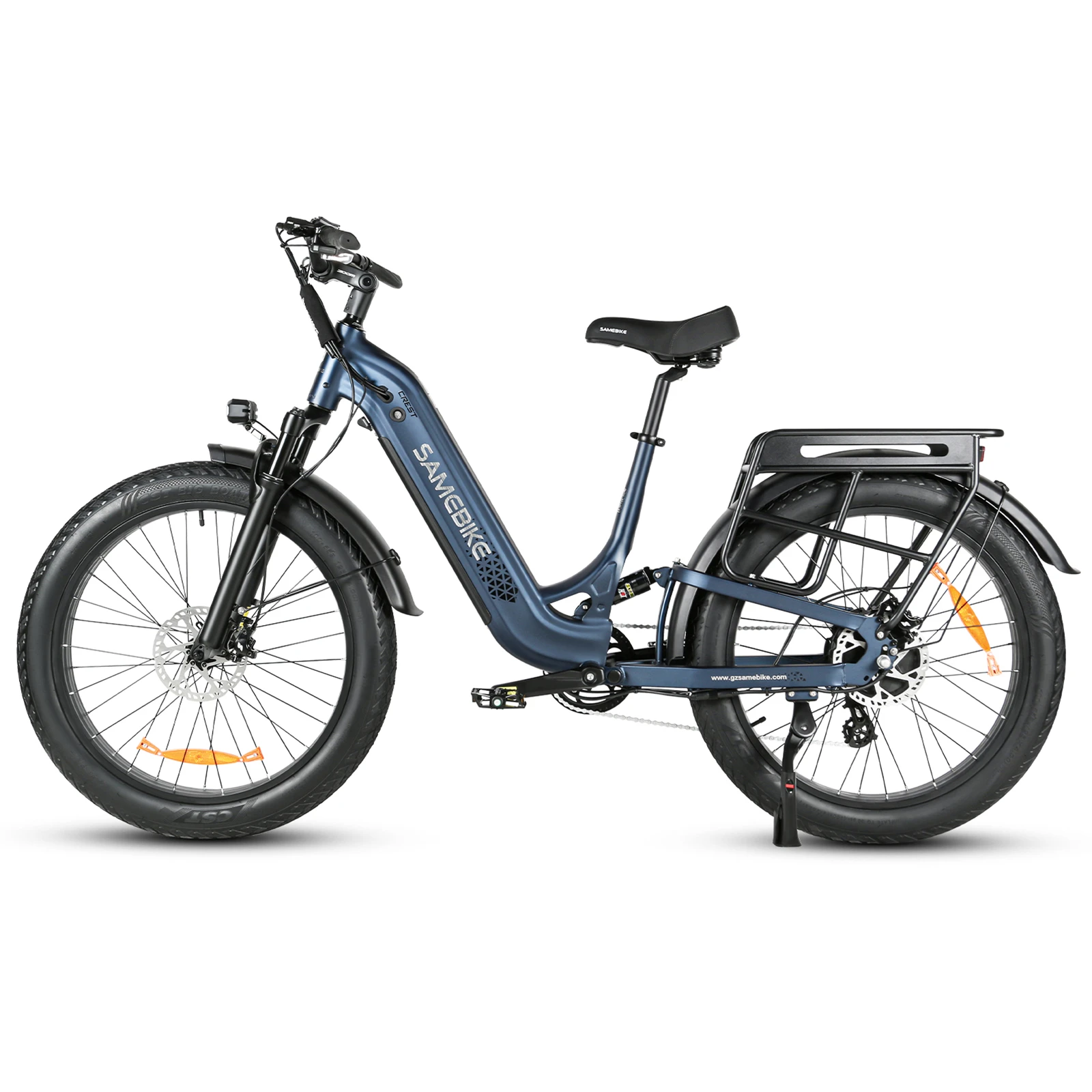 SAMEBIKE CREST azul acero, vista lateral opuesta