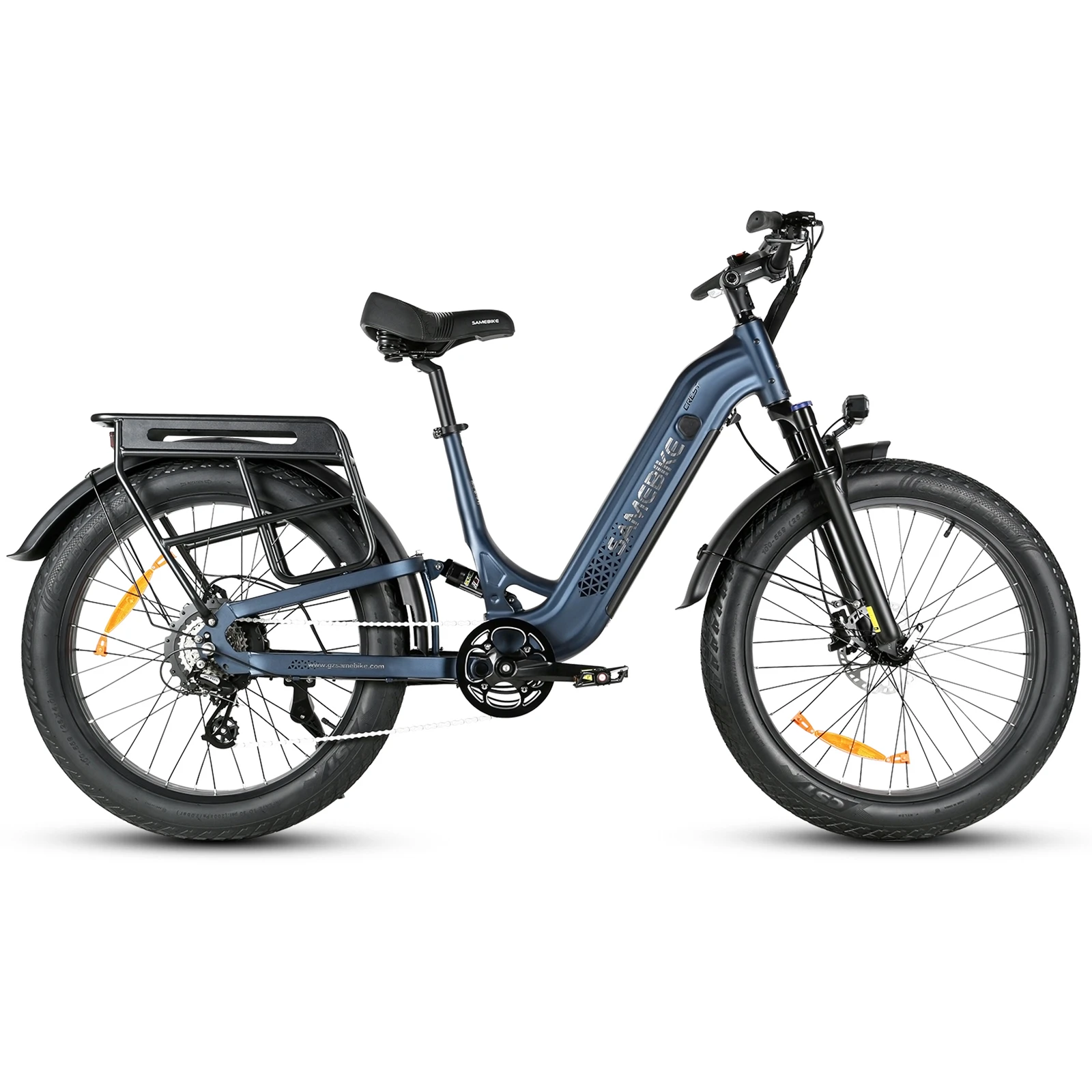 SAMEBIKE CREST azul acero, vista lateral