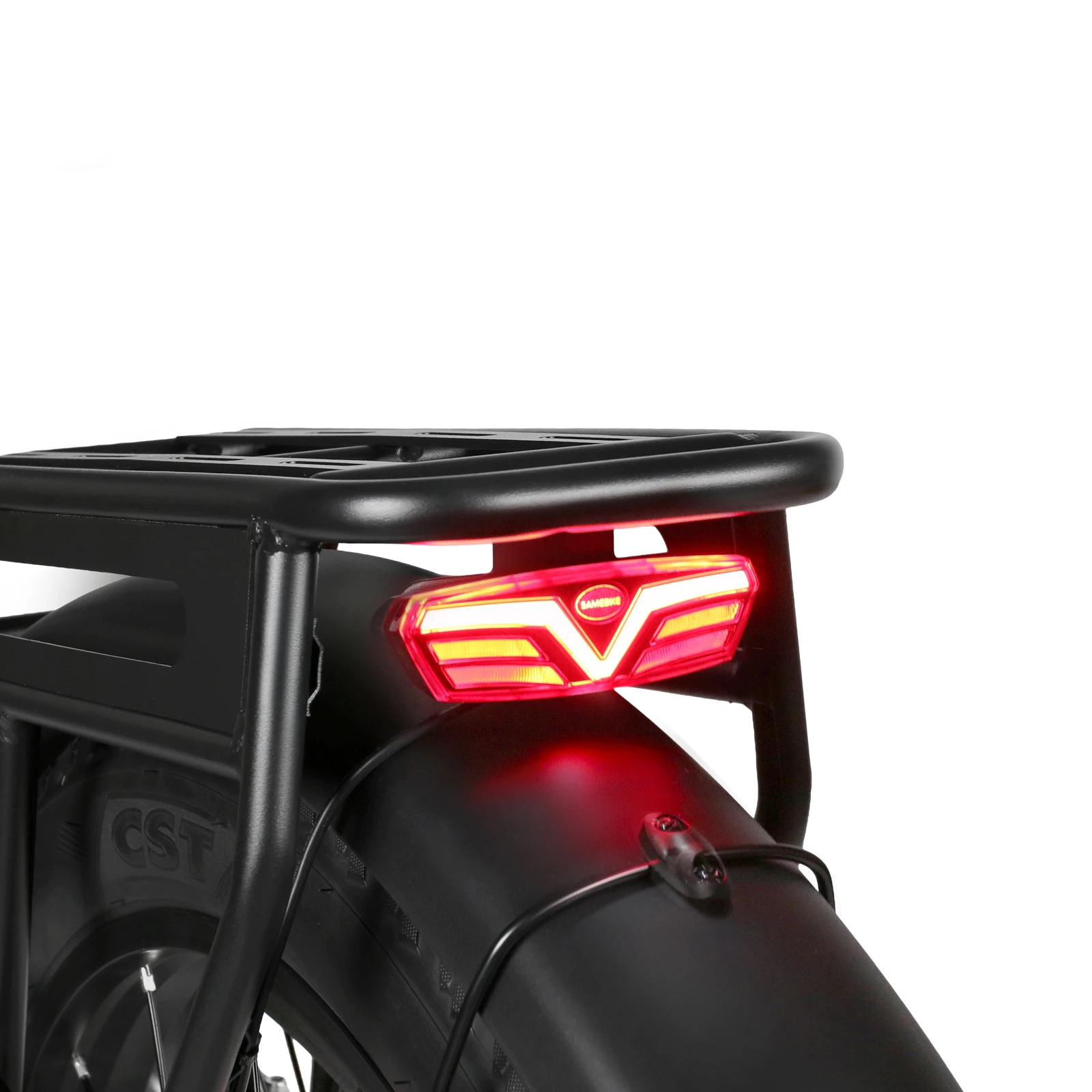 Luz trasera con función de frenado de la SAMEBIKE CREST