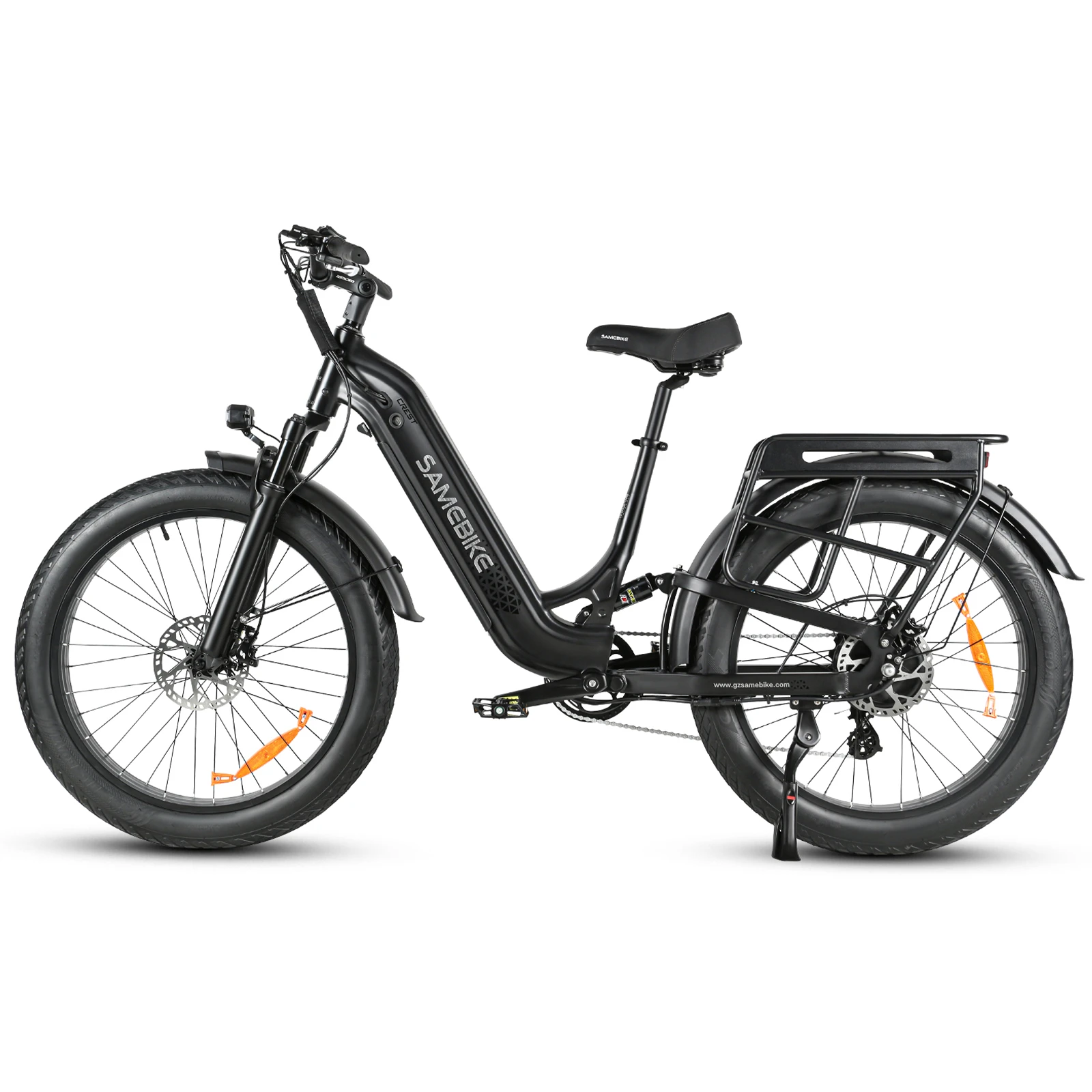 SAMEBIKE CREST negra, vista lateral opuesta