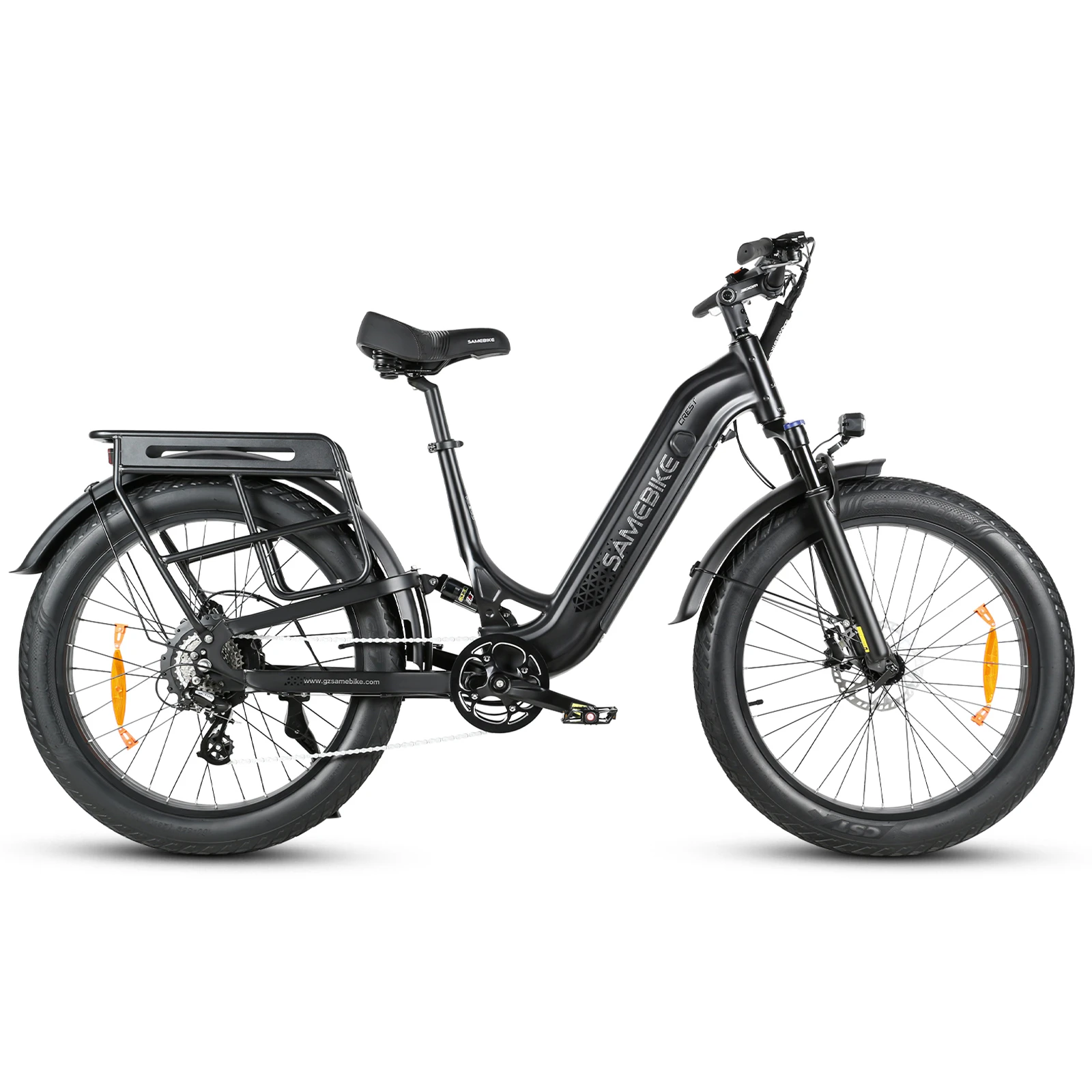 SAMEBIKE CREST negra, vista lateral