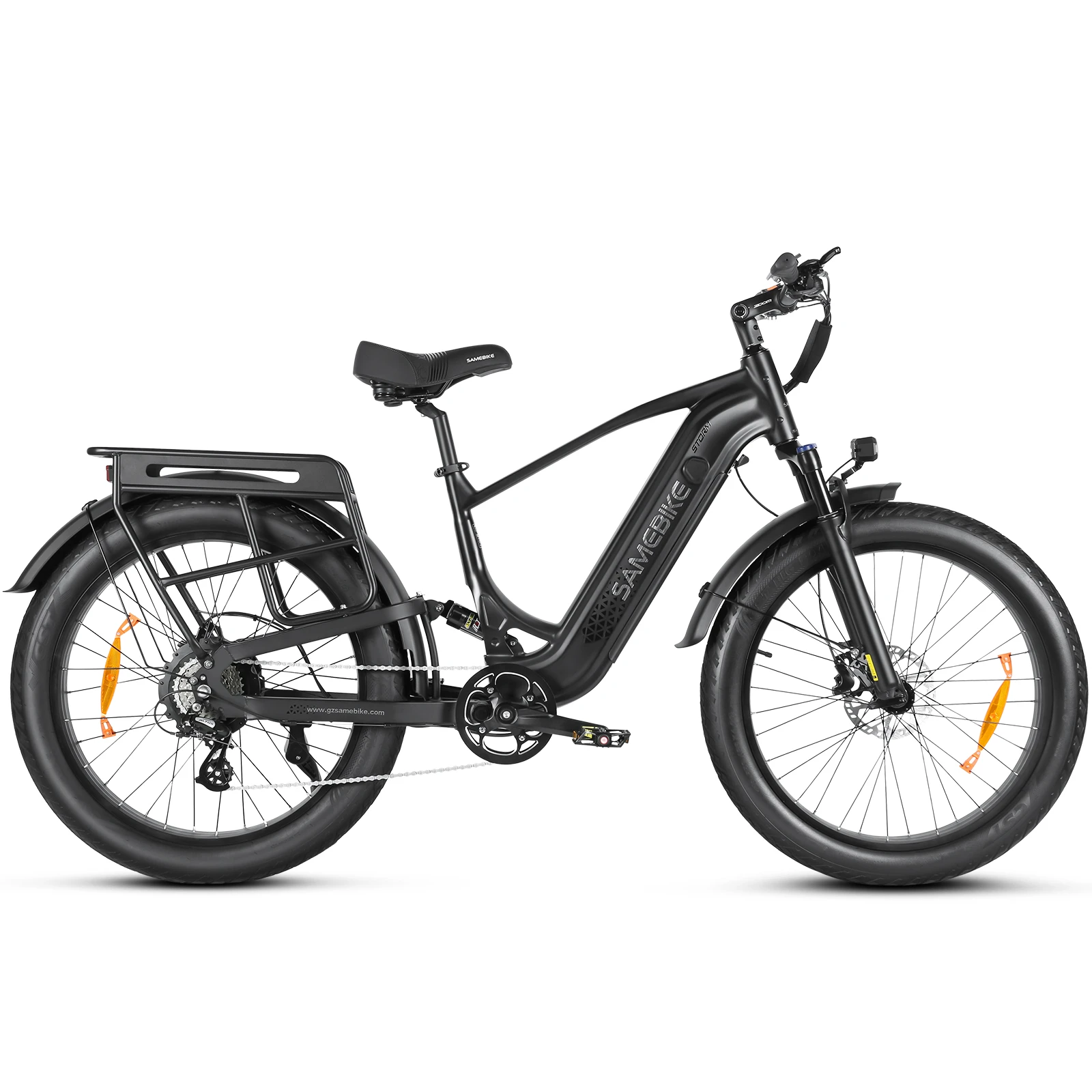 SAMEBIKE STORM negra, vista lateral