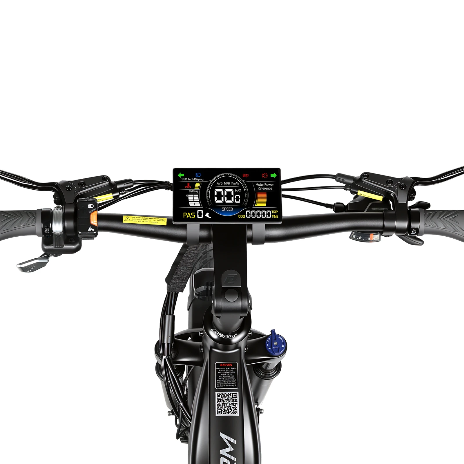 Pantalla LCD central a color de 5 pulgadas de la SAMEBIKE STORM