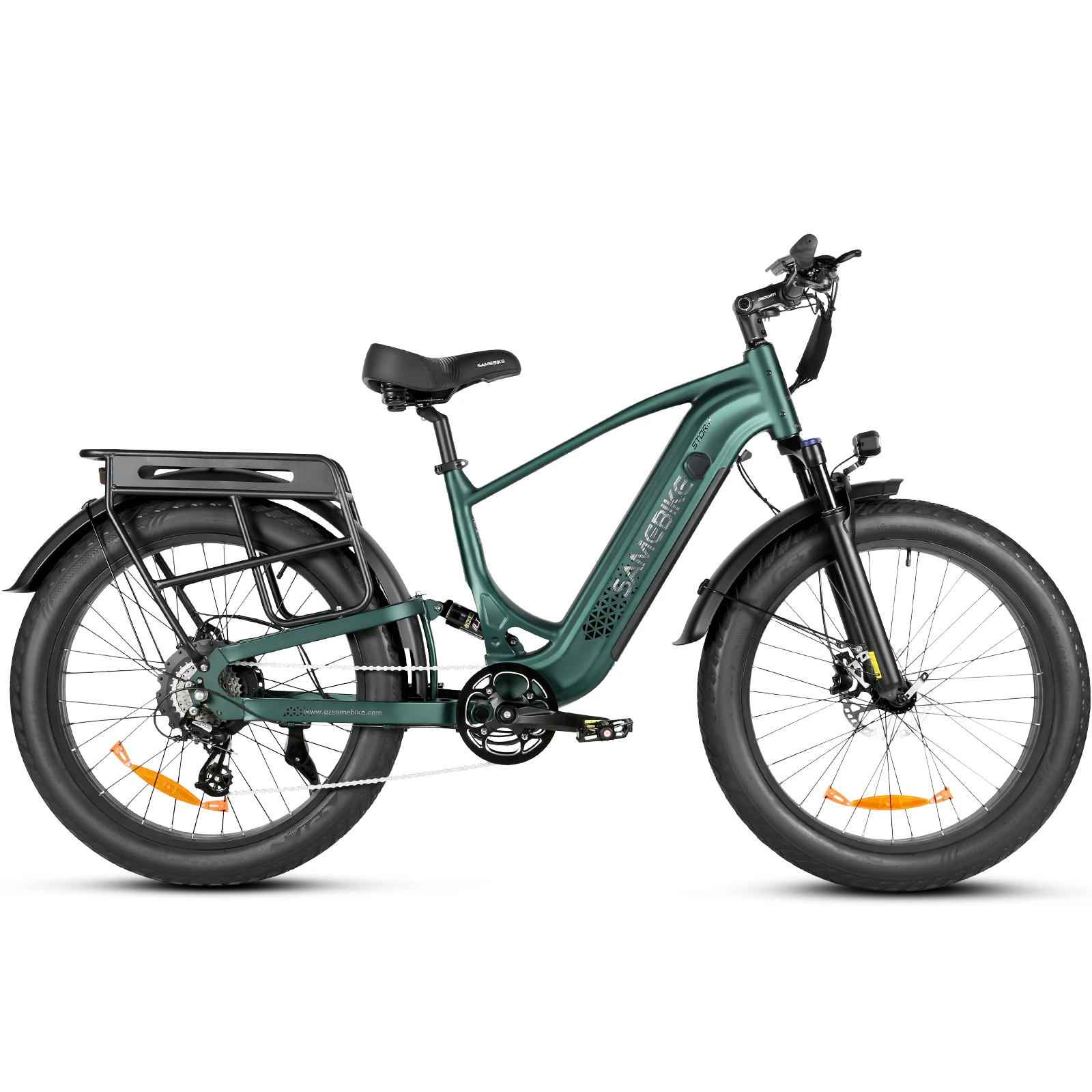 SAMEBIKE STORM verde, vista lateral